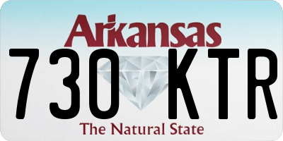 AR license plate 730KTR