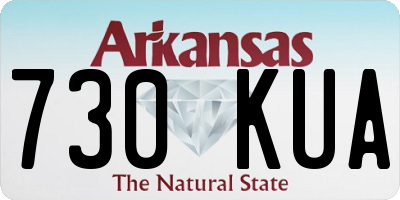 AR license plate 730KUA