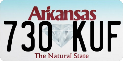 AR license plate 730KUF