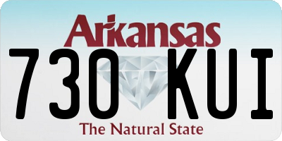 AR license plate 730KUI