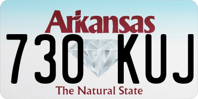 AR license plate 730KUJ