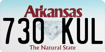 AR license plate 730KUL