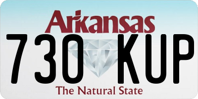 AR license plate 730KUP