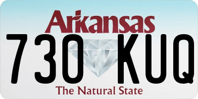 AR license plate 730KUQ