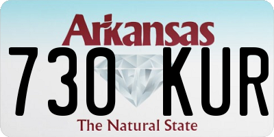 AR license plate 730KUR