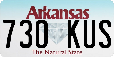 AR license plate 730KUS