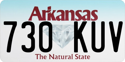 AR license plate 730KUV