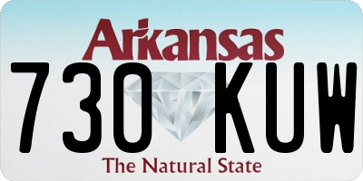AR license plate 730KUW