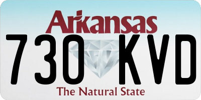AR license plate 730KVD