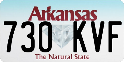 AR license plate 730KVF
