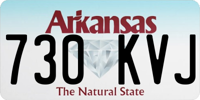 AR license plate 730KVJ