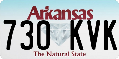 AR license plate 730KVK