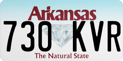 AR license plate 730KVR