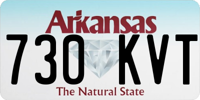 AR license plate 730KVT