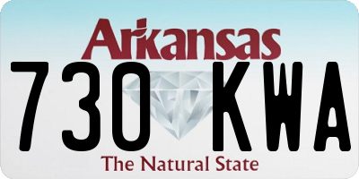 AR license plate 730KWA