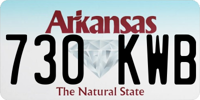 AR license plate 730KWB