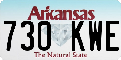 AR license plate 730KWE