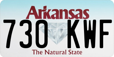 AR license plate 730KWF
