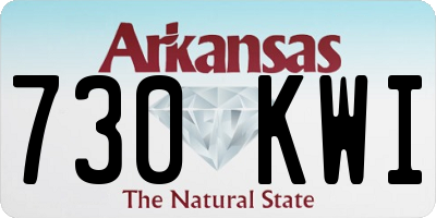 AR license plate 730KWI