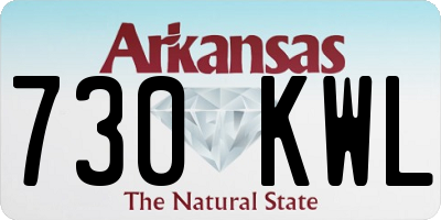 AR license plate 730KWL