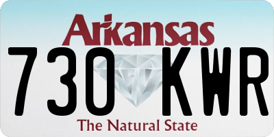 AR license plate 730KWR
