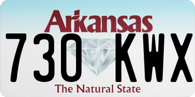 AR license plate 730KWX