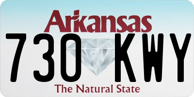 AR license plate 730KWY