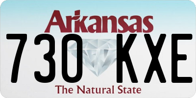 AR license plate 730KXE