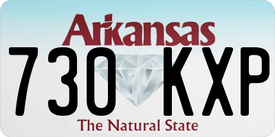 AR license plate 730KXP