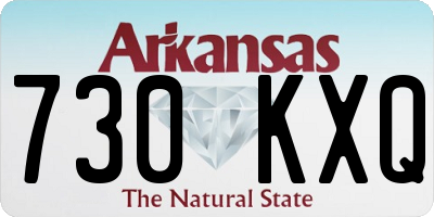 AR license plate 730KXQ