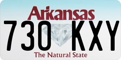 AR license plate 730KXY