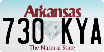 AR license plate 730KYA