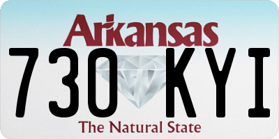 AR license plate 730KYI