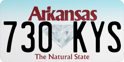 AR license plate 730KYS