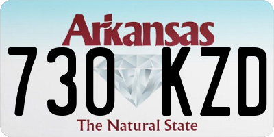 AR license plate 730KZD