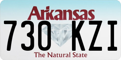 AR license plate 730KZI