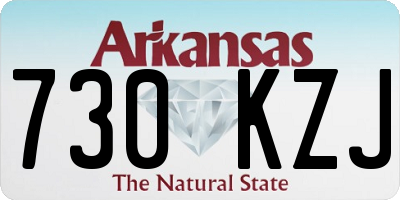 AR license plate 730KZJ