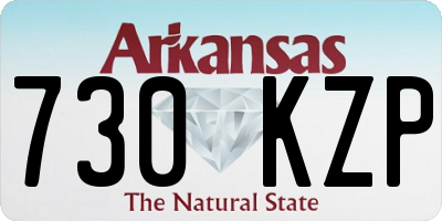 AR license plate 730KZP