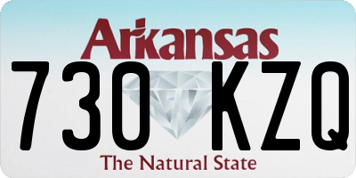 AR license plate 730KZQ