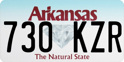 AR license plate 730KZR