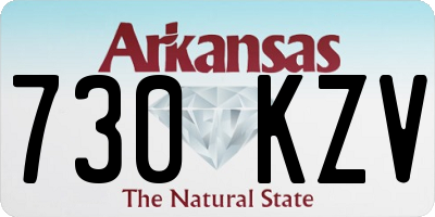 AR license plate 730KZV