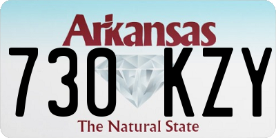 AR license plate 730KZY