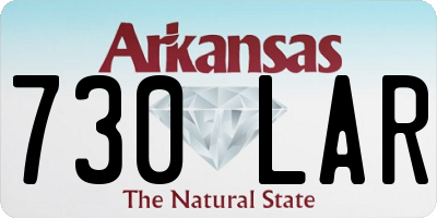 AR license plate 730LAR