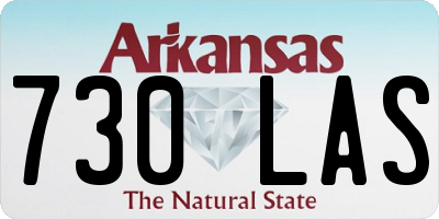 AR license plate 730LAS