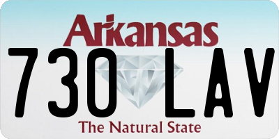 AR license plate 730LAV