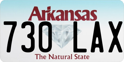 AR license plate 730LAX