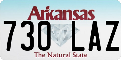 AR license plate 730LAZ