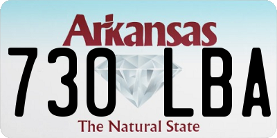 AR license plate 730LBA