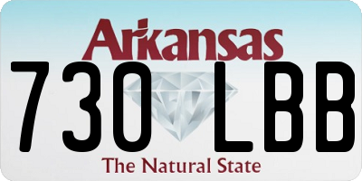 AR license plate 730LBB