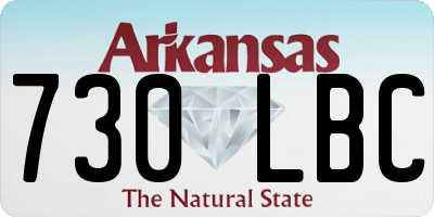 AR license plate 730LBC